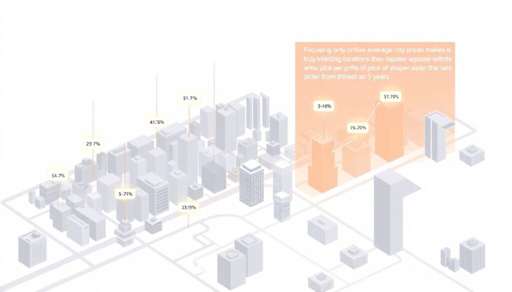 Районы с лучшей динамикой цен за квадратный метр за последние 5 лет - иллюстрация